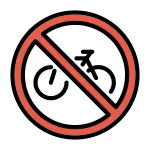 No Bicycles SVG Icon